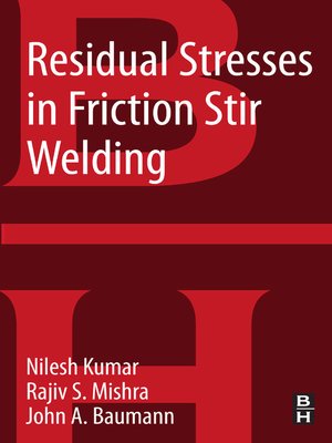 cover image of Residual Stresses in Friction Stir Welding